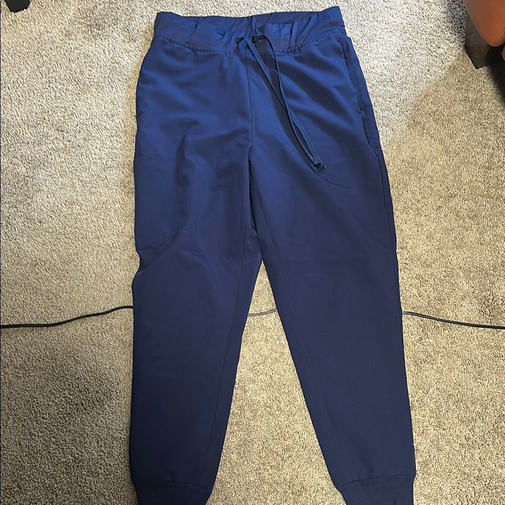 Stylish Blue Jogger Scrub Pants for Women